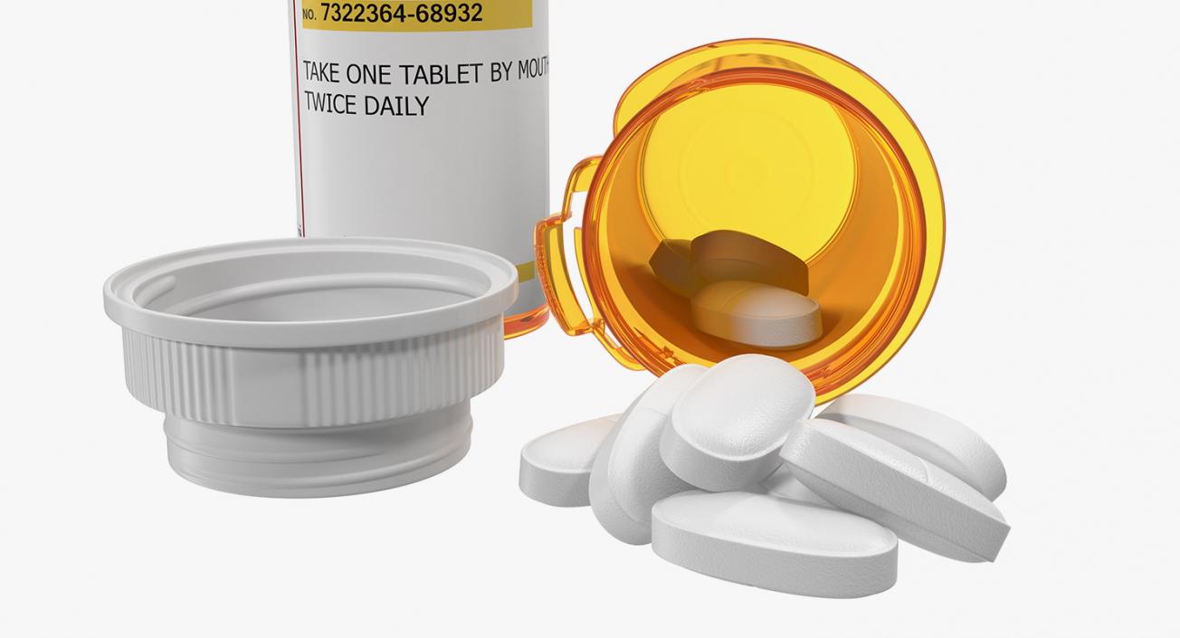 3D model Prescription Pill Bottles