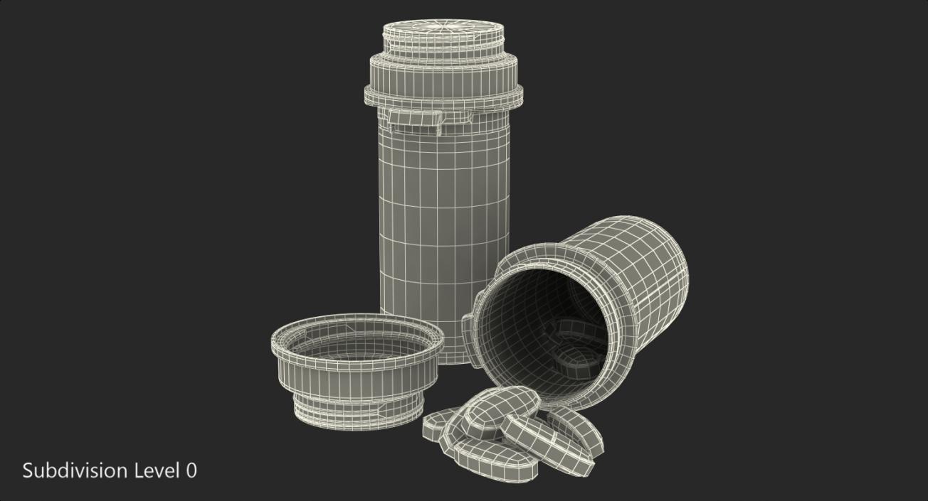 3D model Prescription Pill Bottles