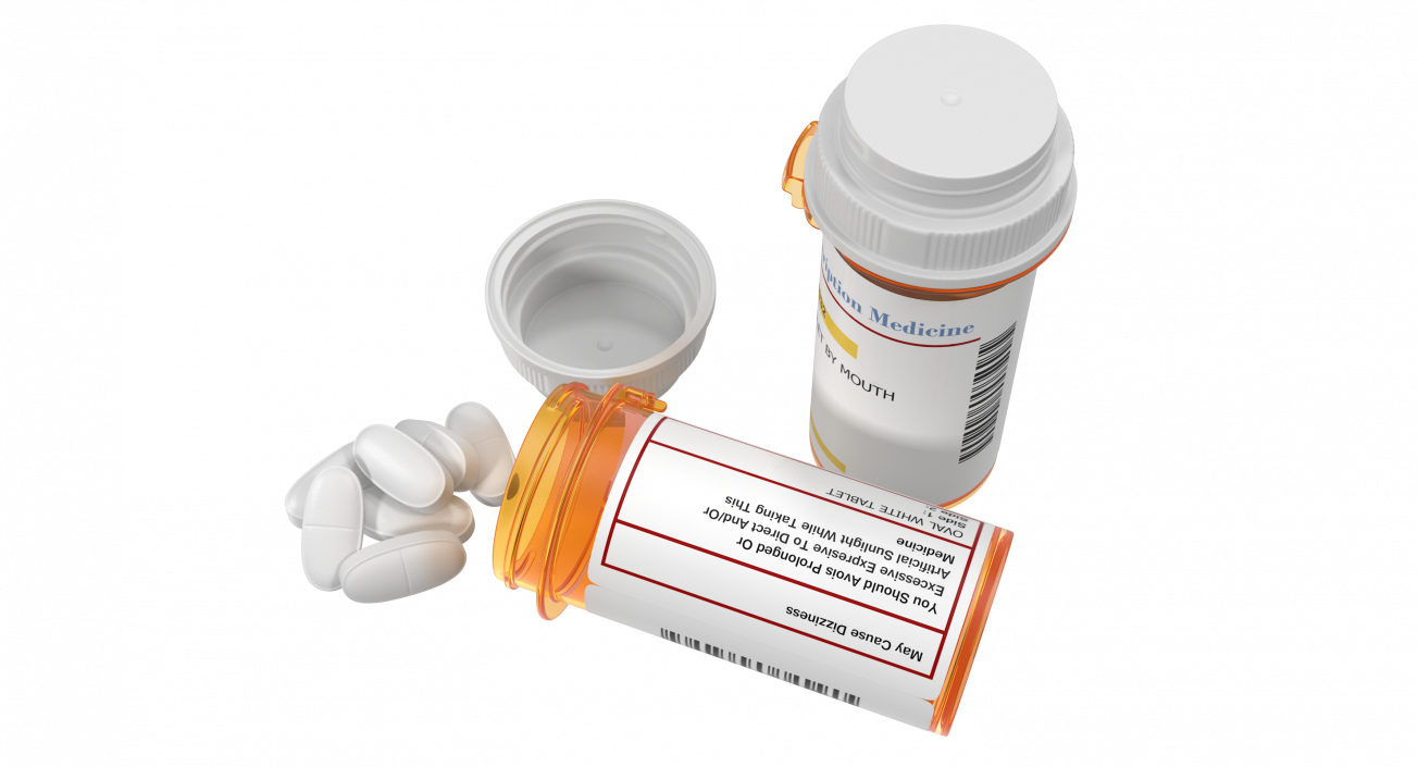 3D model Prescription Pill Bottles