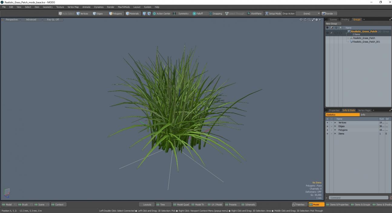 3D Realistic Grass Patch