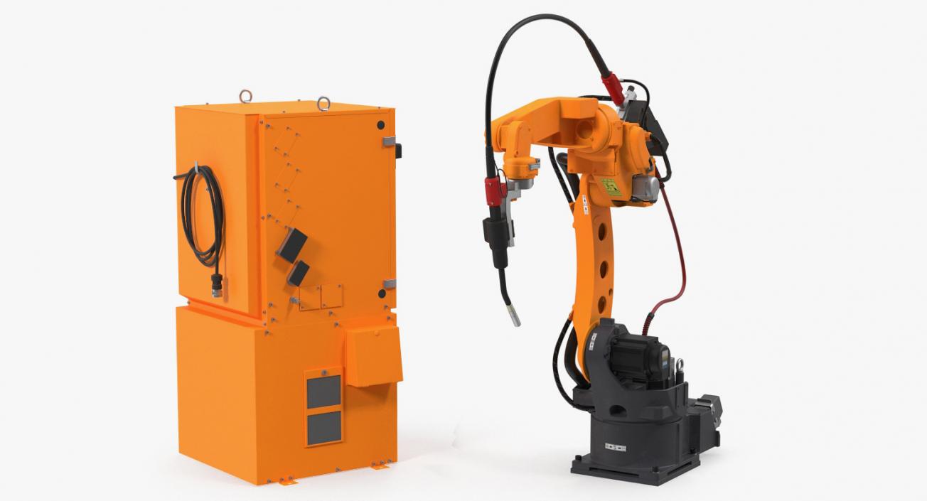 Generic Welding Robot with Power Supply 3D model