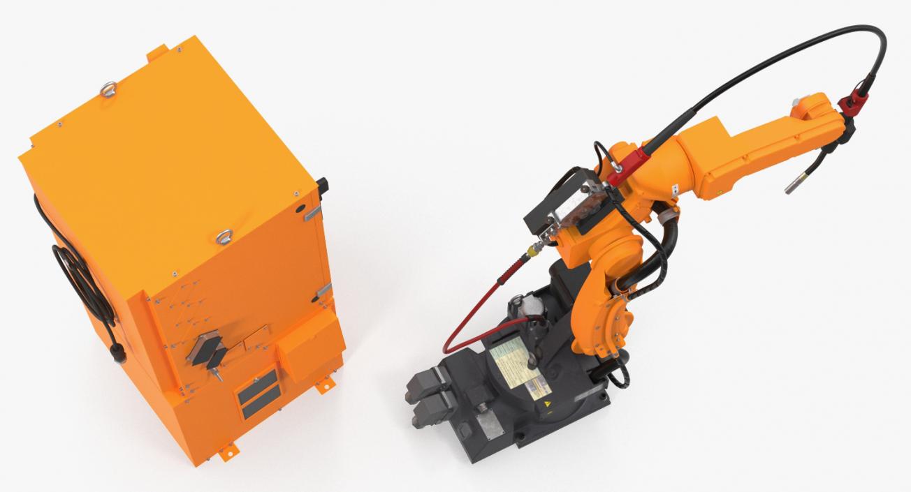 Generic Welding Robot with Power Supply 3D model