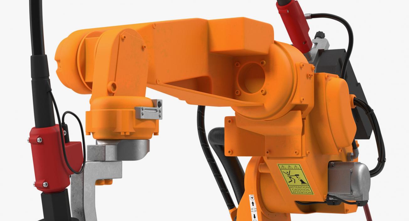 Generic Welding Robot with Power Supply 3D model