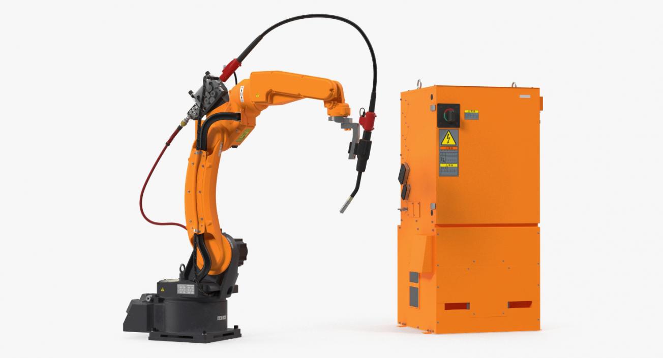 Generic Welding Robot with Power Supply 3D model