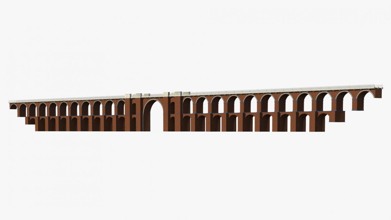 3D model Brick Railway Bridge