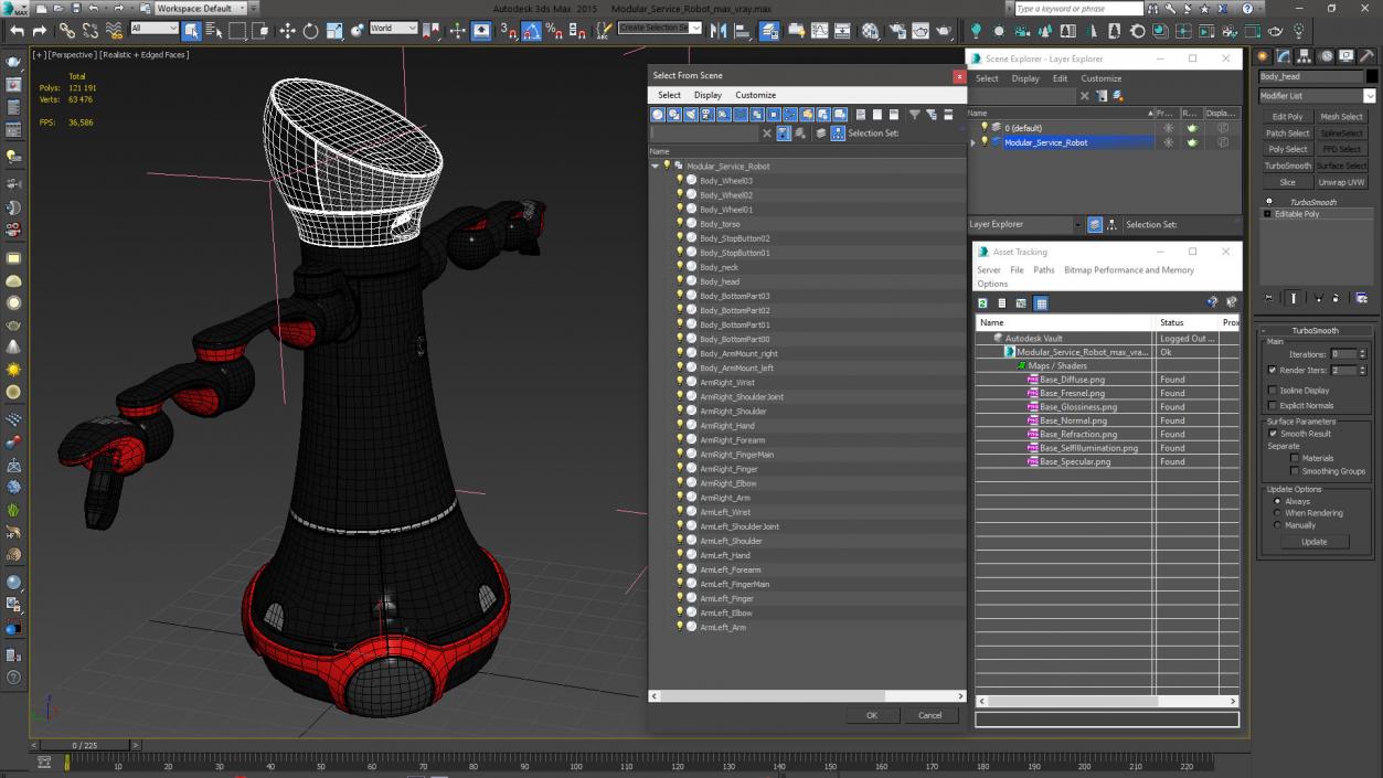 3D Modular Service Robot