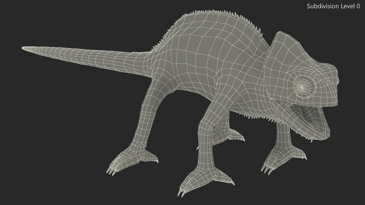 Panther Chameleon Rigged 3D model