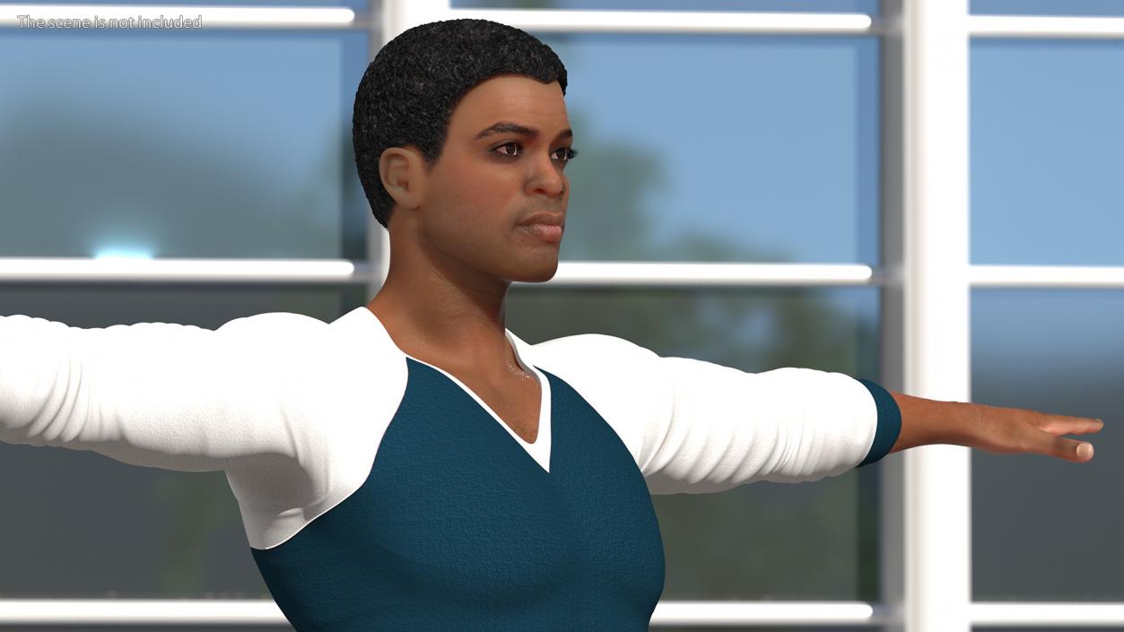 Light Skin City Style Man T Pose 3D