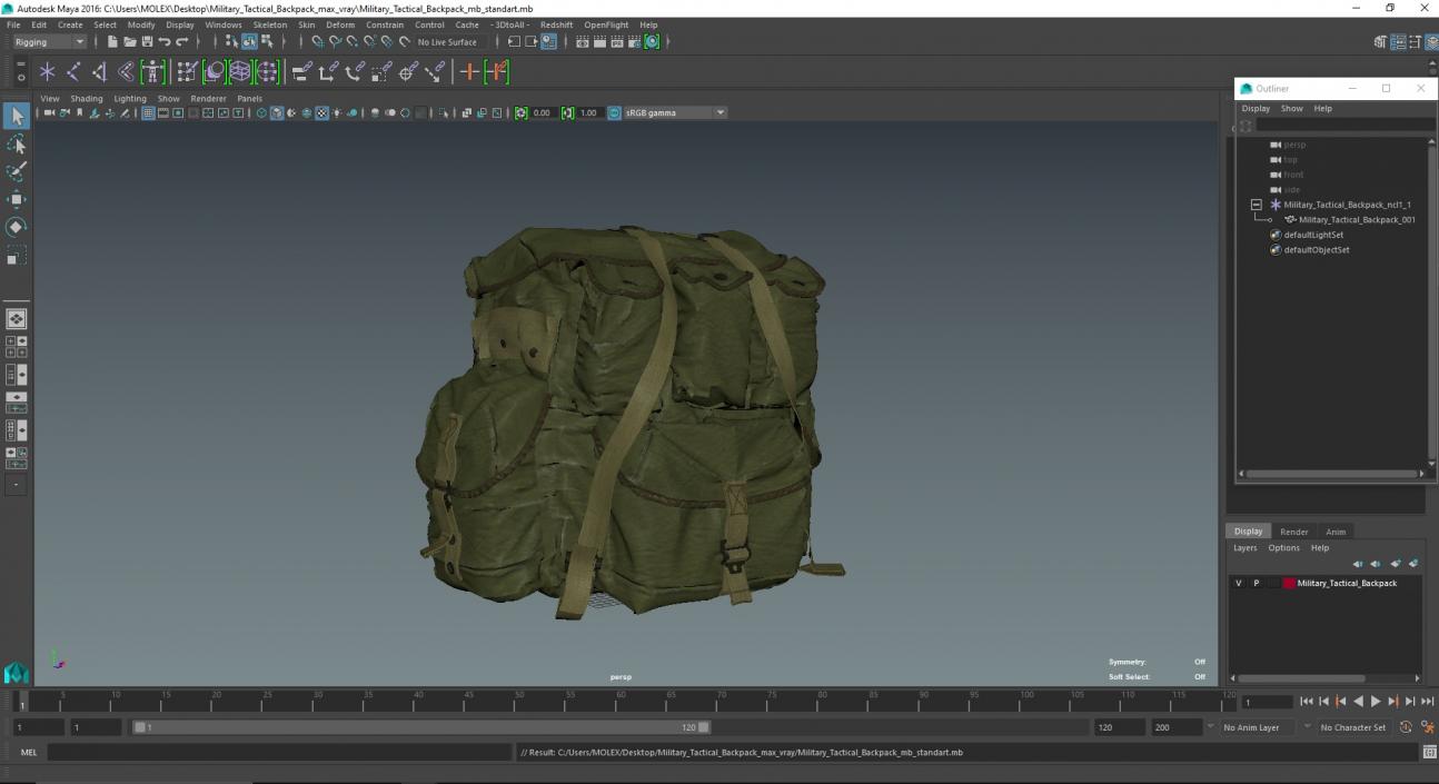 3D Military Tactical Backpack