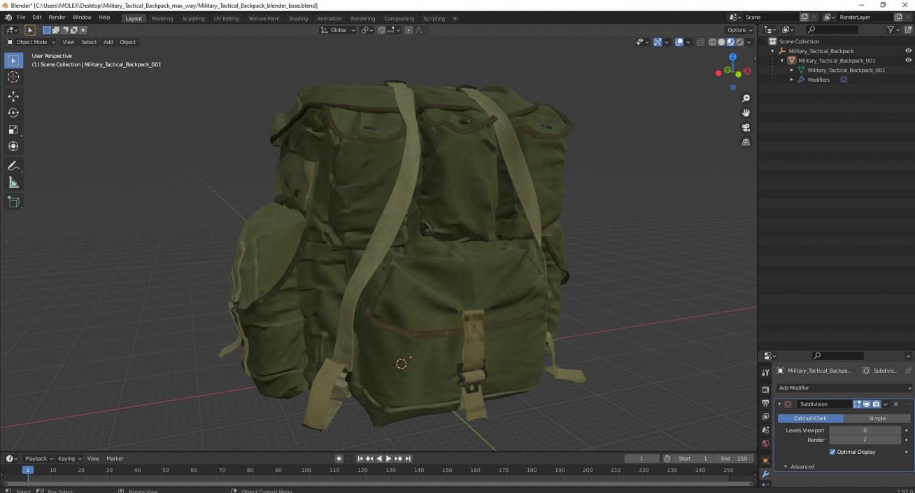 3D Military Tactical Backpack