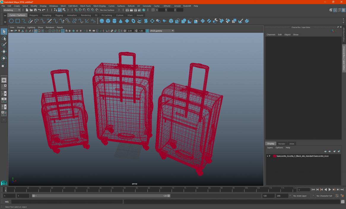 Samsonite Ascella X Plum 3D model