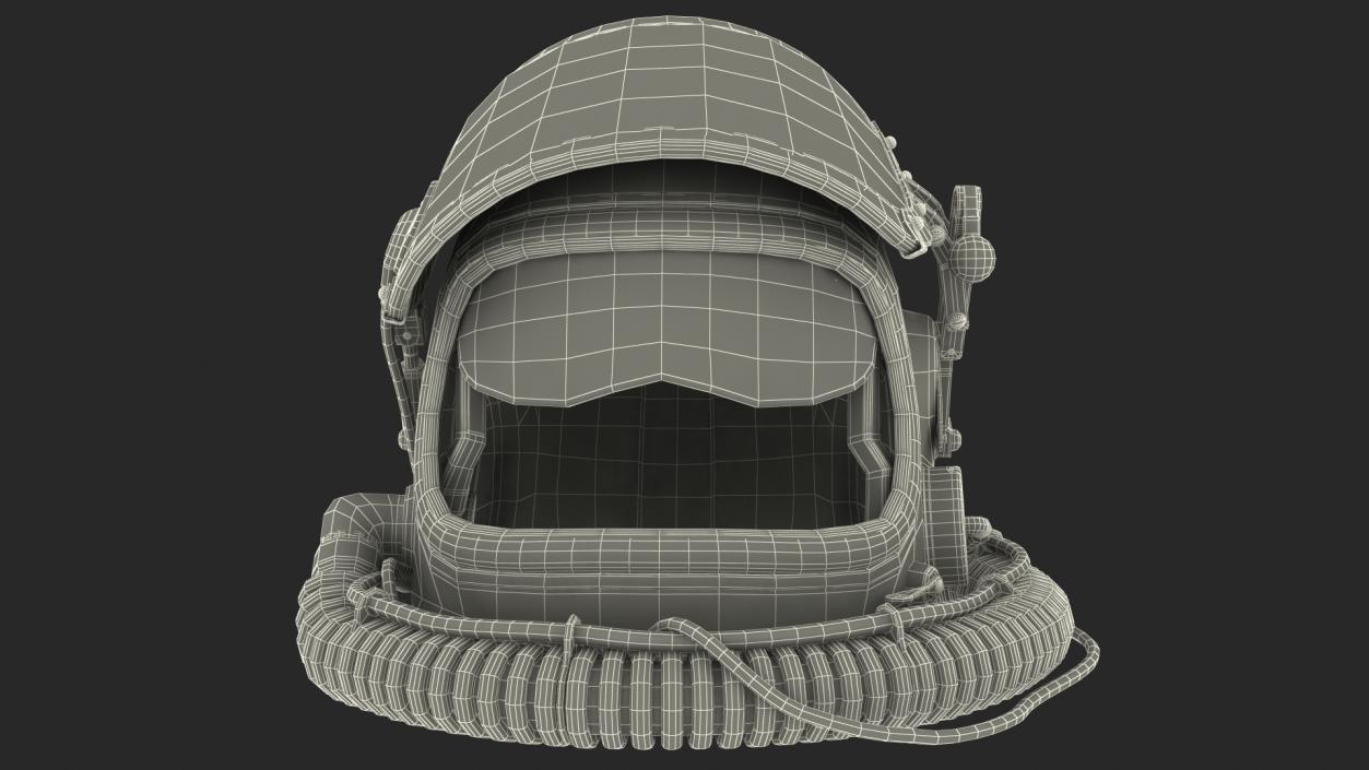 3D model GSH6 High Altitude Flying Helmet Raised Visor