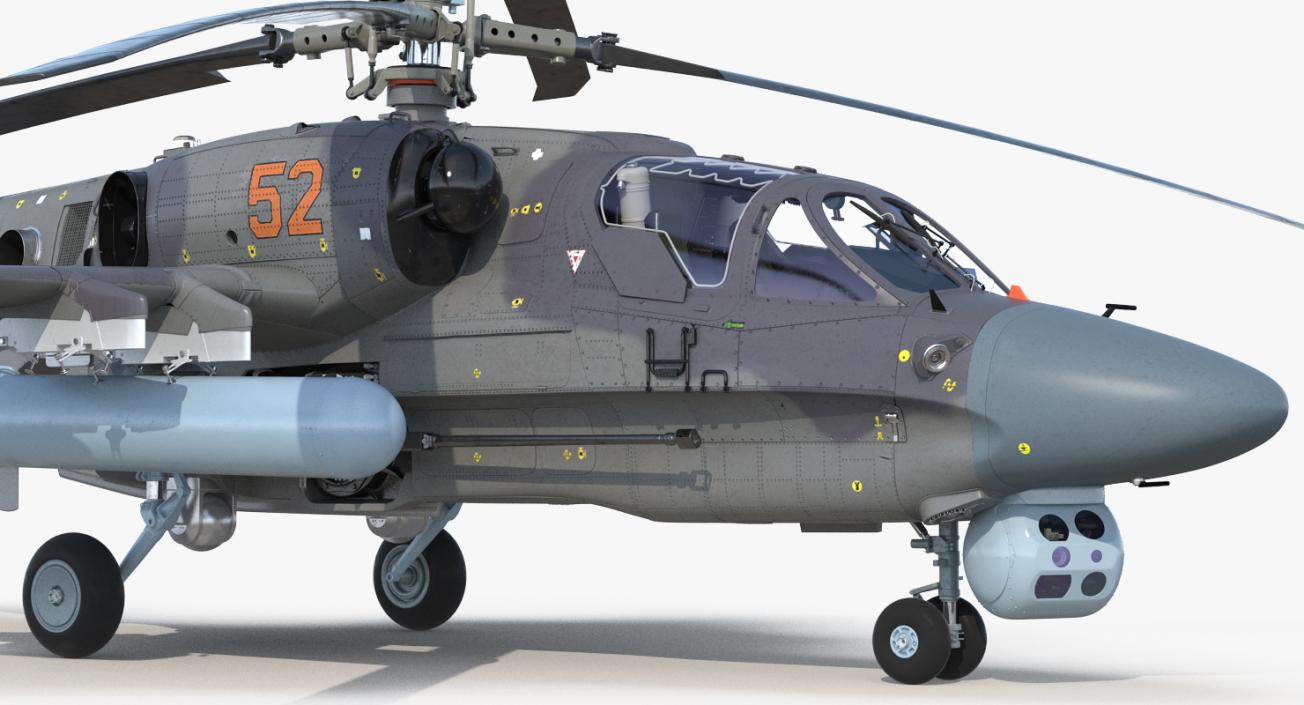 Attack Helicopter KA52 Black Shark Hokum A 3D