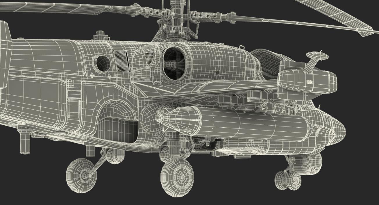 Attack Helicopter KA52 Black Shark Hokum A 3D