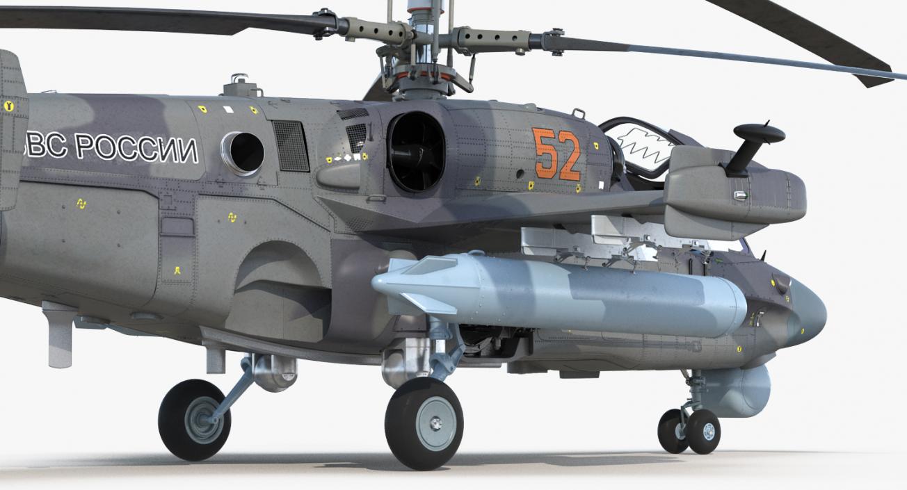 Attack Helicopter KA52 Black Shark Hokum A 3D