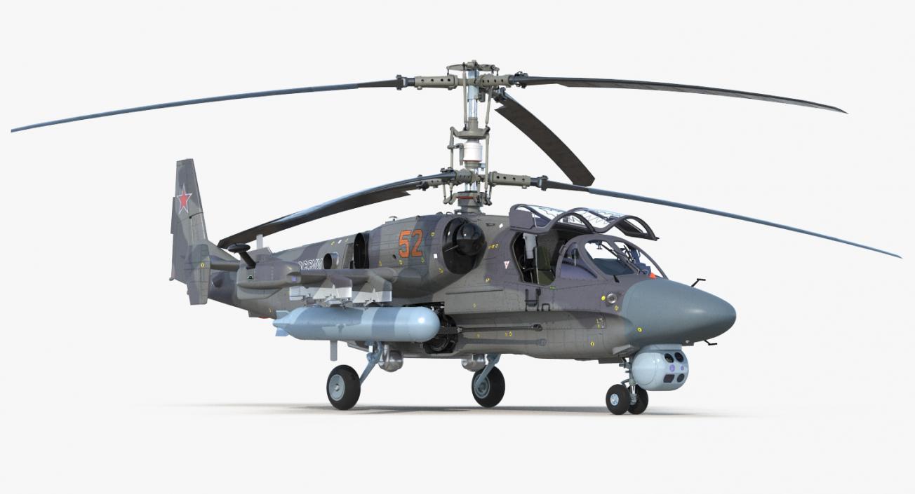 Attack Helicopter KA52 Black Shark Hokum A 3D