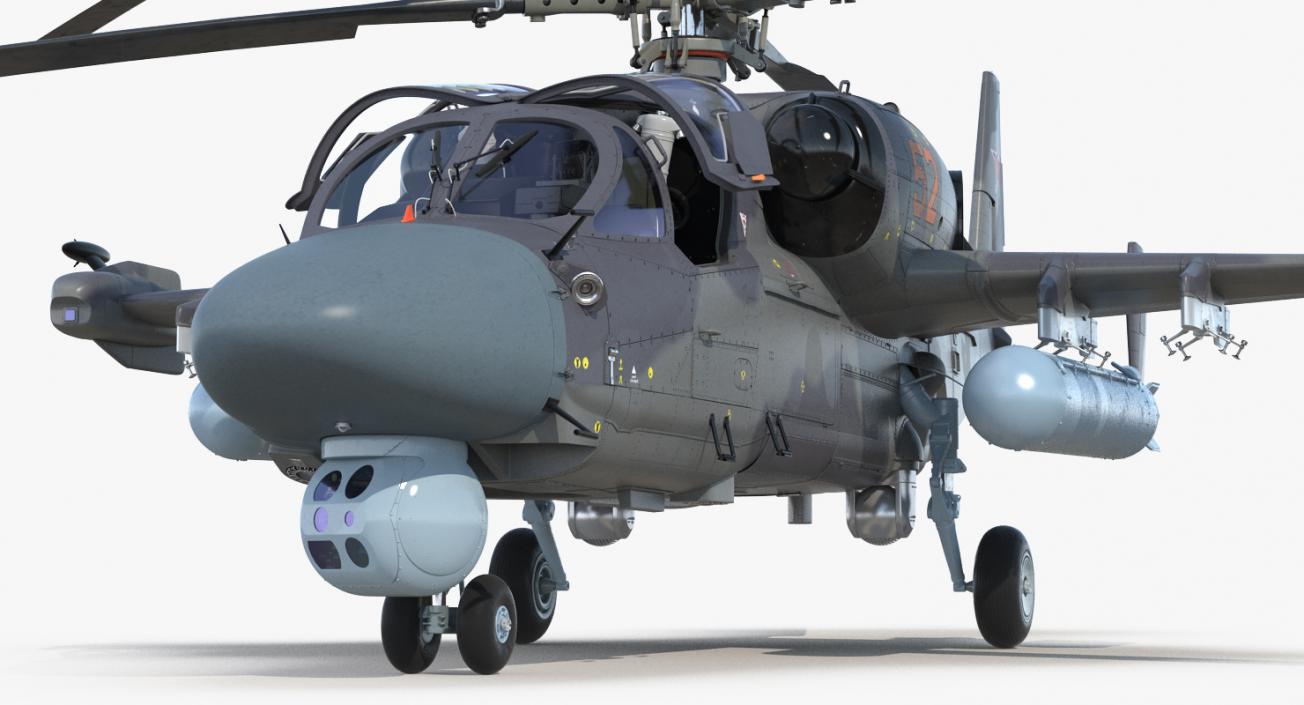 Attack Helicopter KA52 Black Shark Hokum A 3D