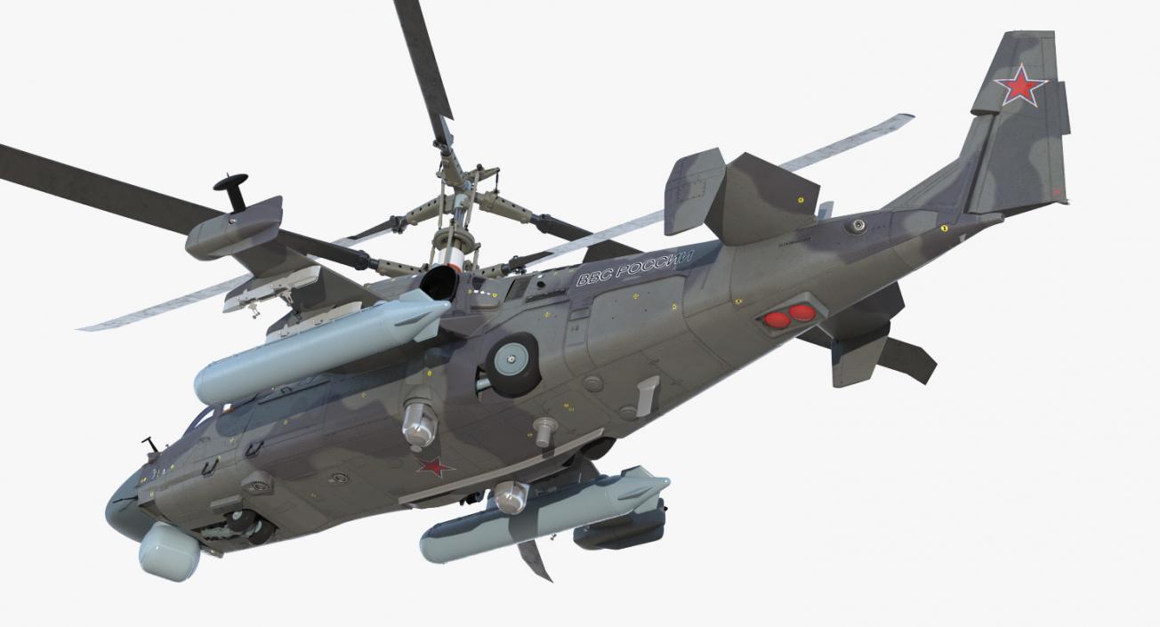 Attack Helicopter KA52 Black Shark Hokum A 3D