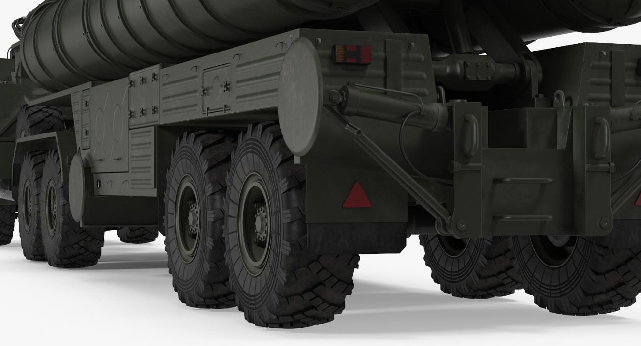 S-400 Triumf Launch Vehicle Rigged 3D model