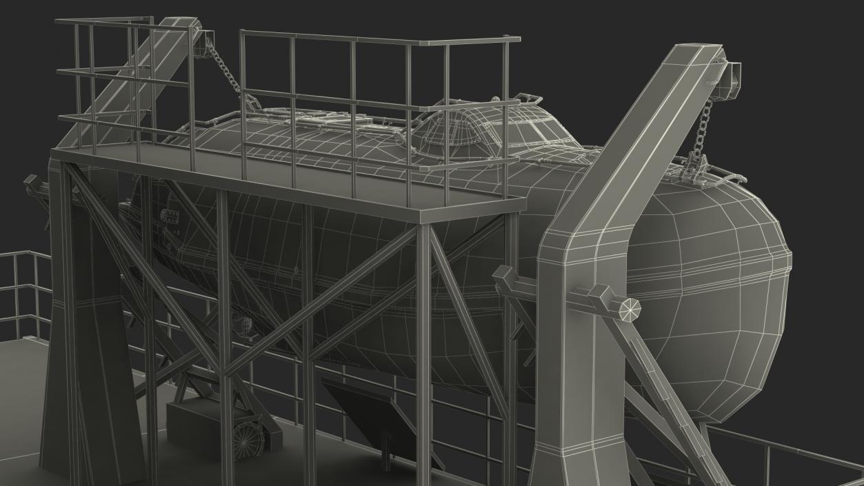 3D model Cargo Ship Deckhouse