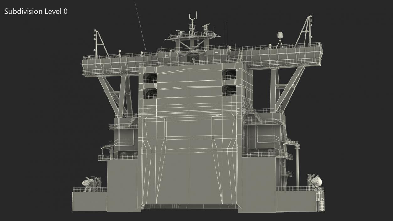 3D model Cargo Ship Deckhouse