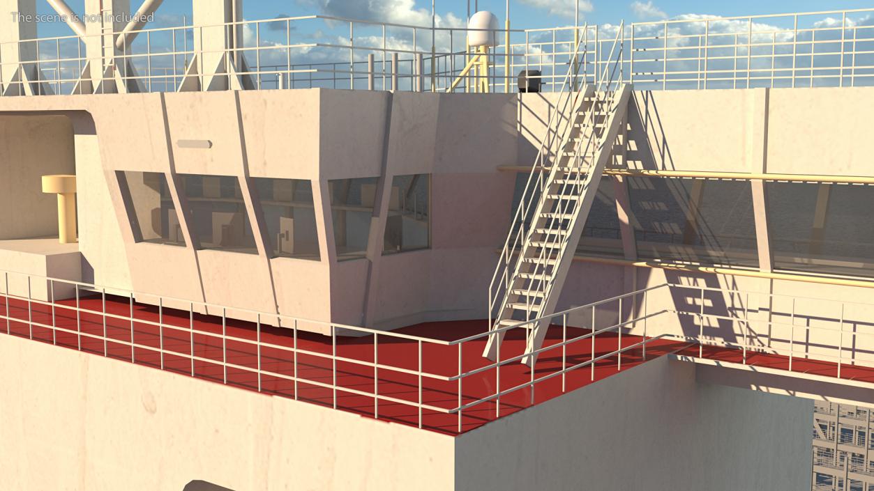 3D model Cargo Ship Deckhouse