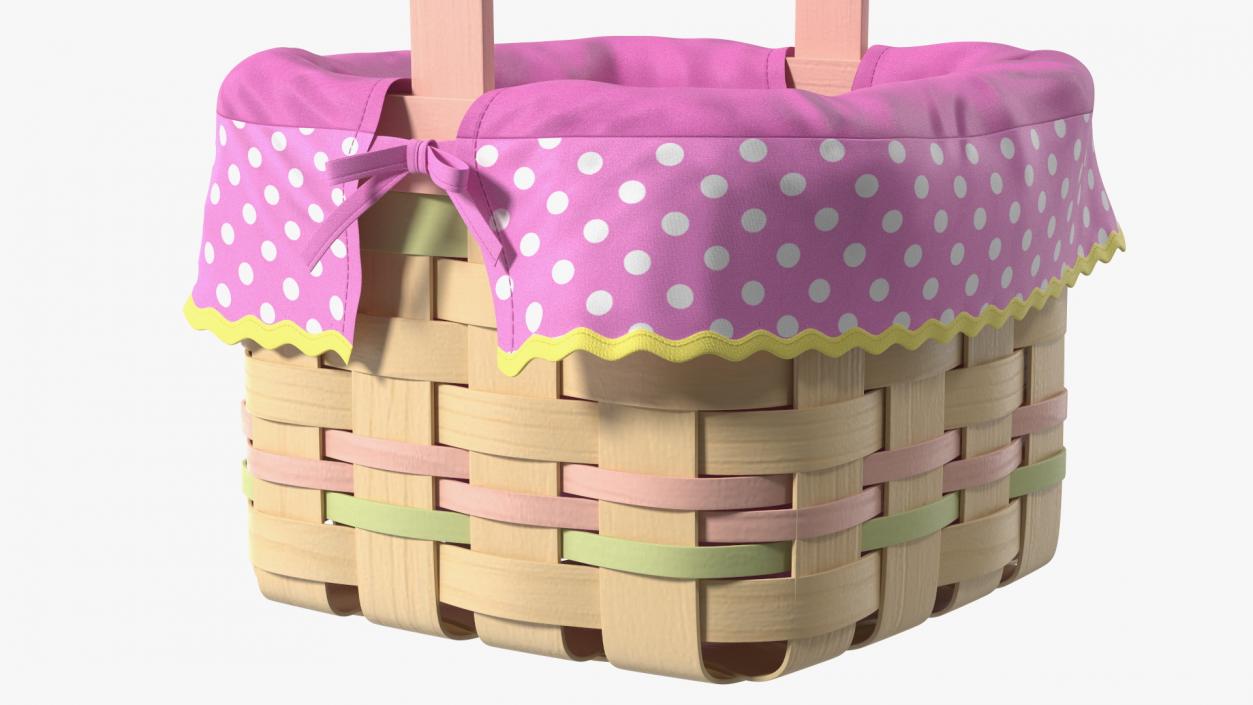 3D Wicker Basket model