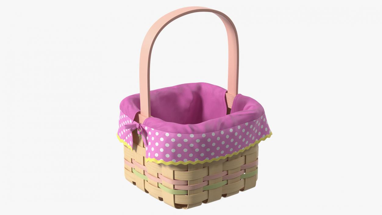 3D Wicker Basket model