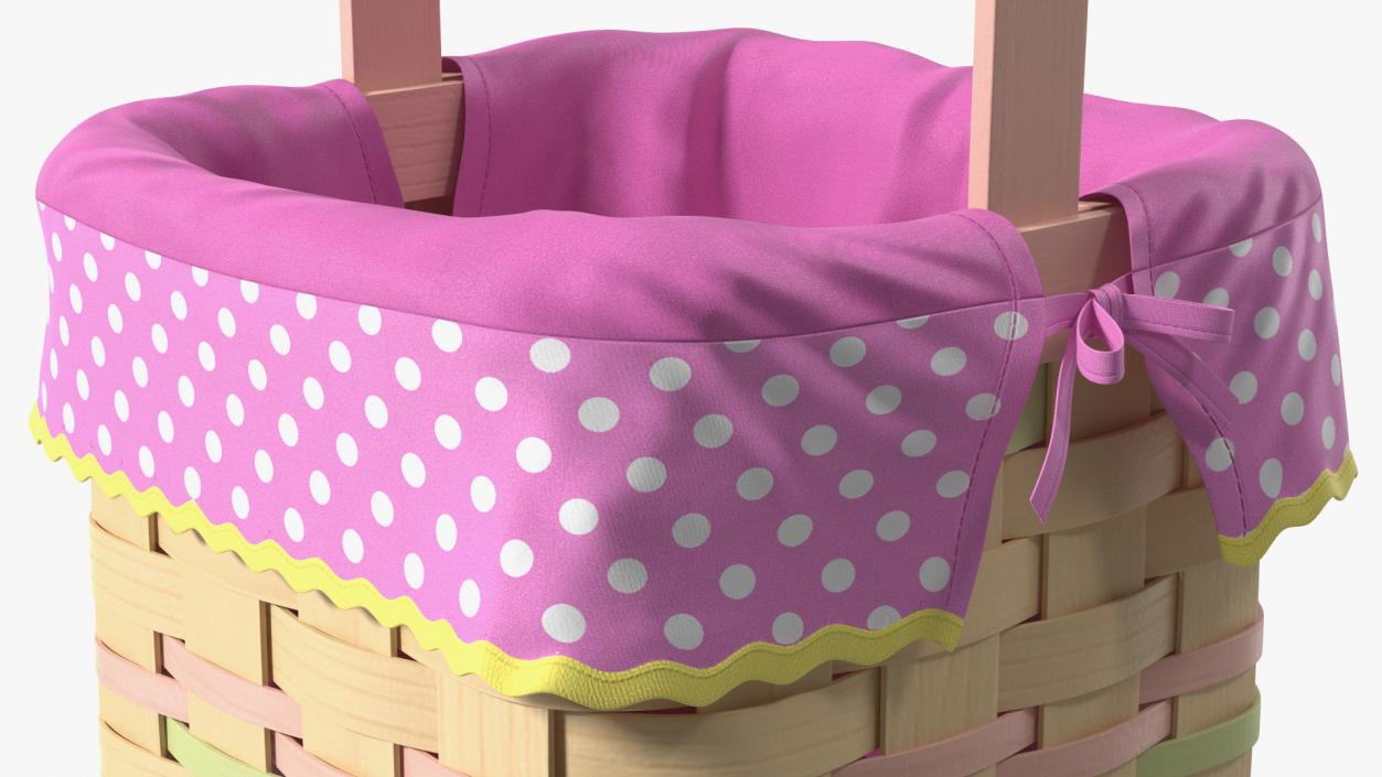 3D Wicker Basket model