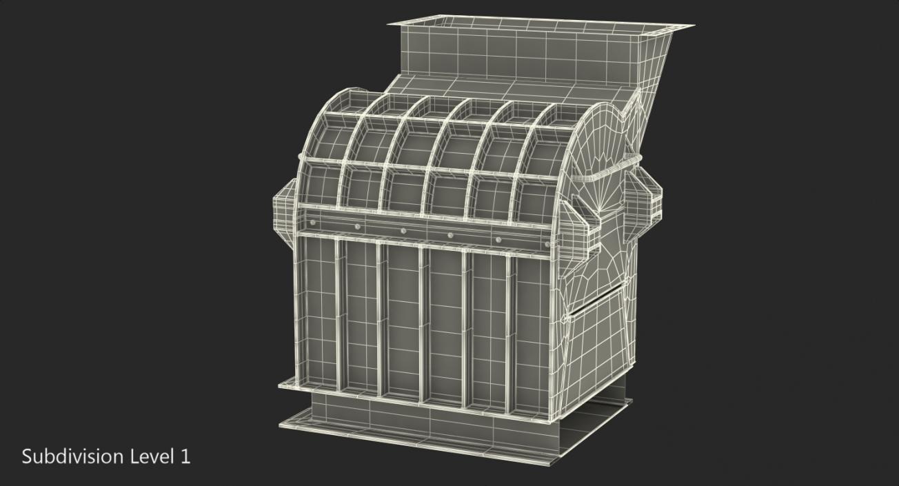 3D Industrial Grinder model