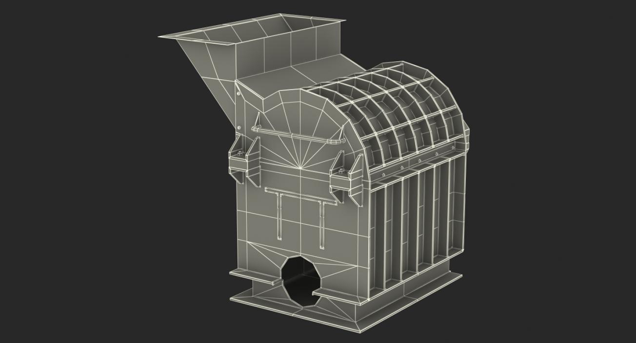 3D Industrial Grinder model