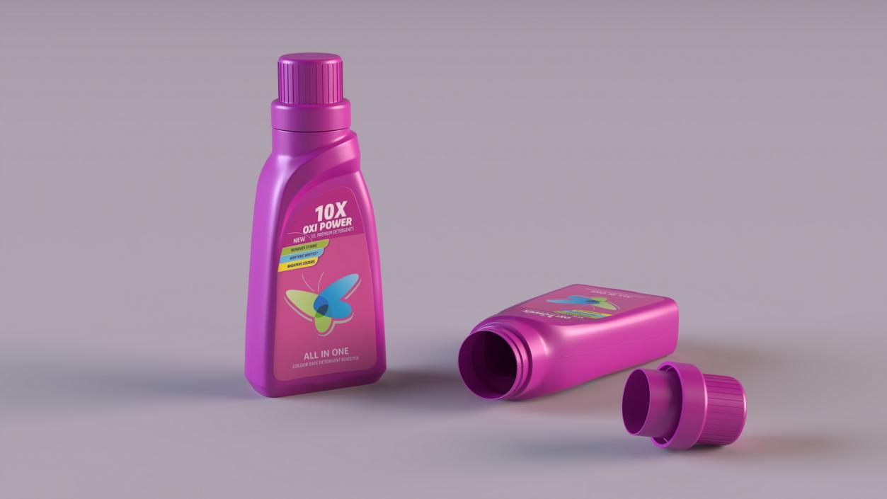 3D Detergent Bottle Mockup model