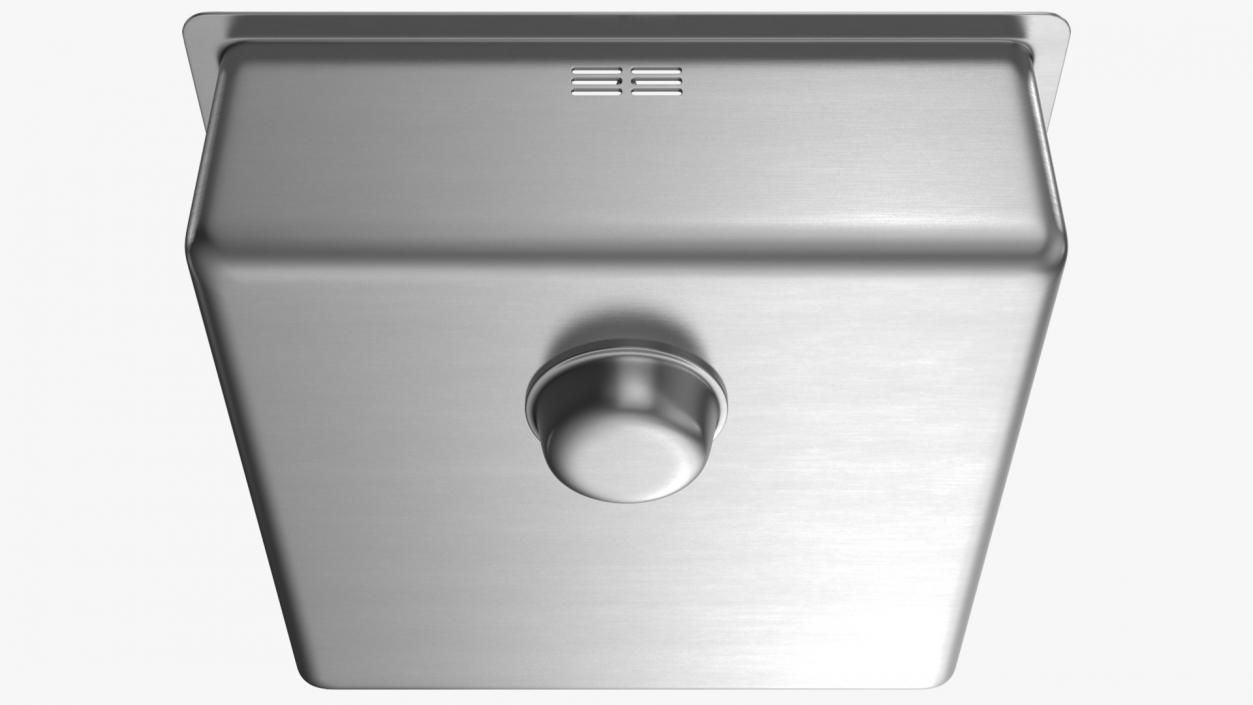 3D model Single Bowl Square Stainless Steel Inset Sink