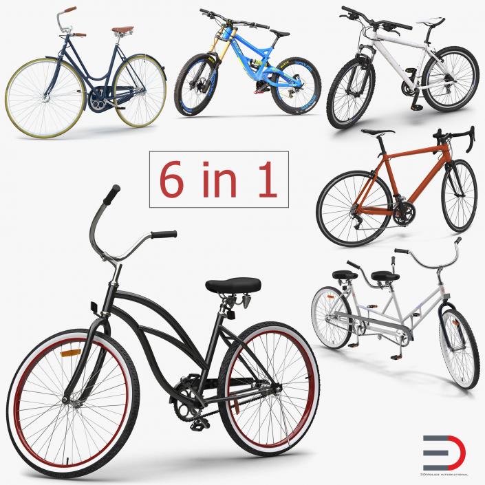 3D model Bikes Collection 3 Rigged