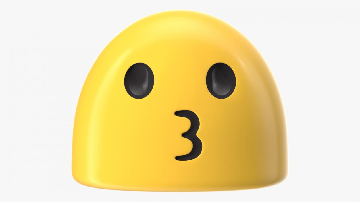 3D Duck Face Android Emoji model