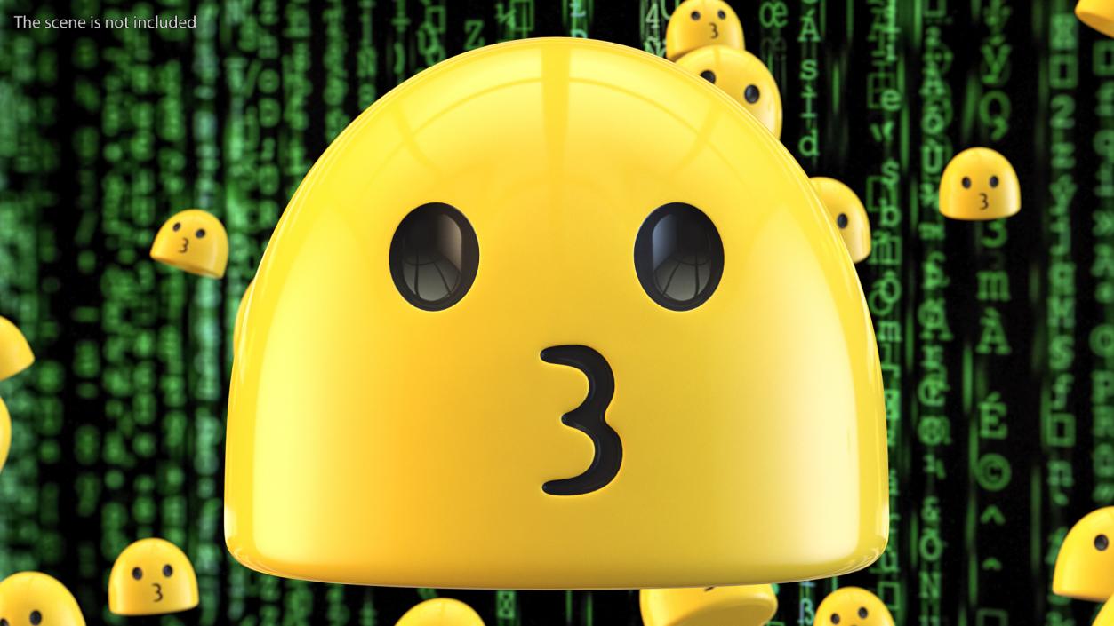 3D Duck Face Android Emoji model