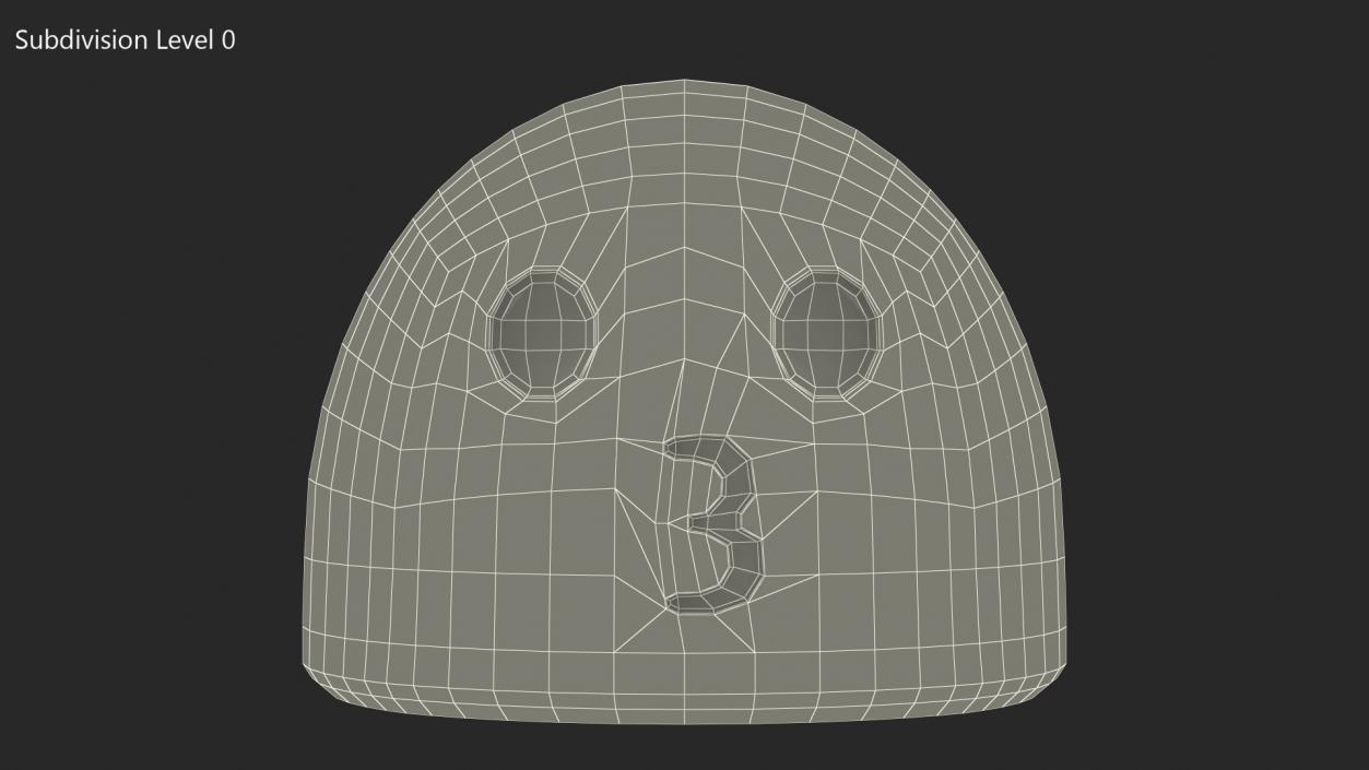 3D Duck Face Android Emoji model