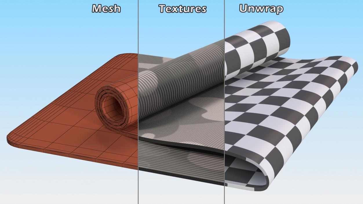 3D model Yoga Mats Collection