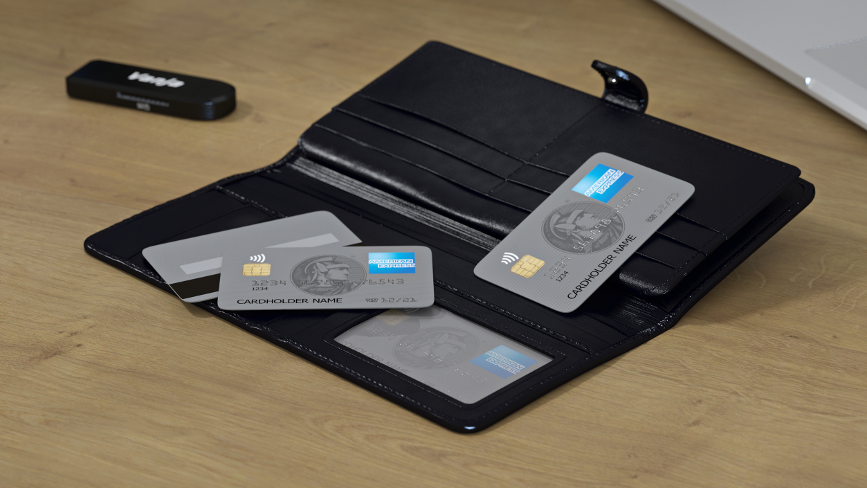 3D American Express Credit Card model