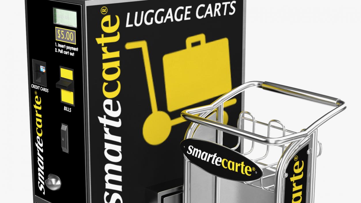 Airport Carts Collection 3D model