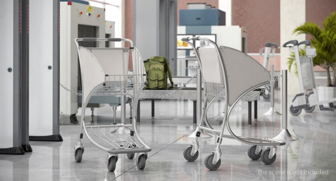 Airport Carts Collection 3D model