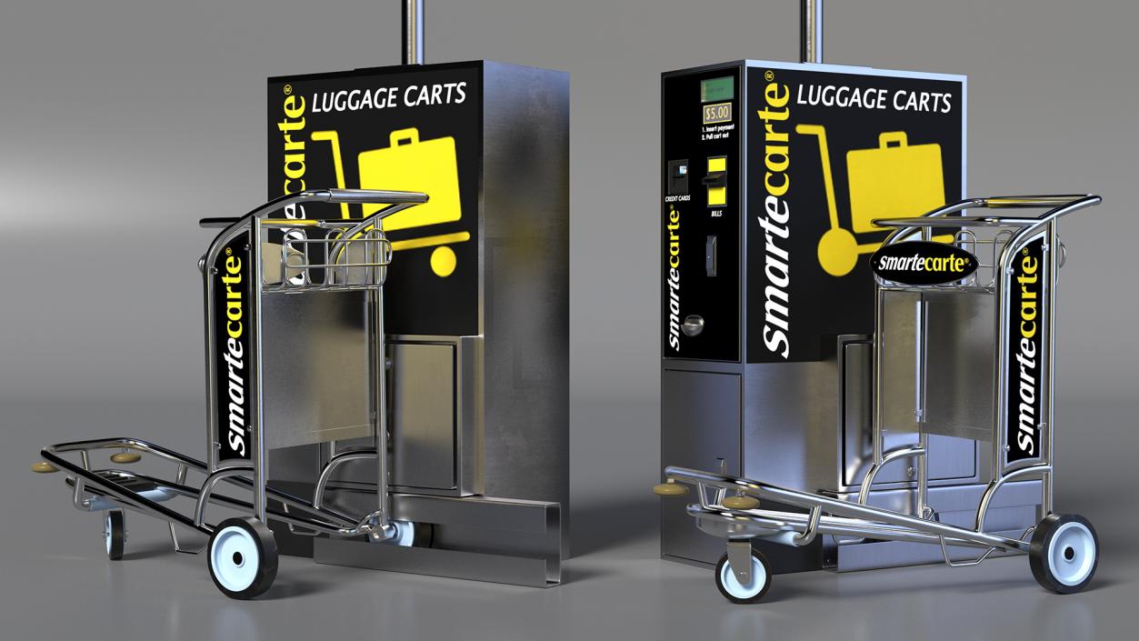 Airport Carts Collection 3D model