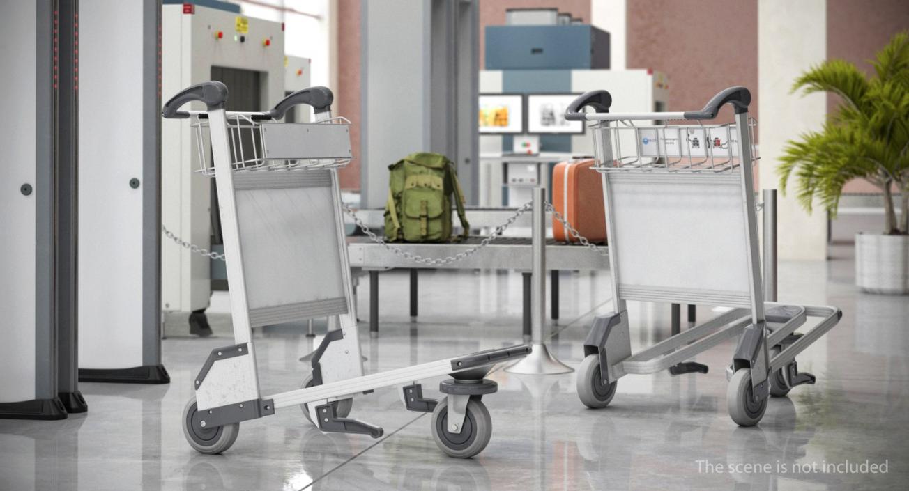 Airport Carts Collection 3D model