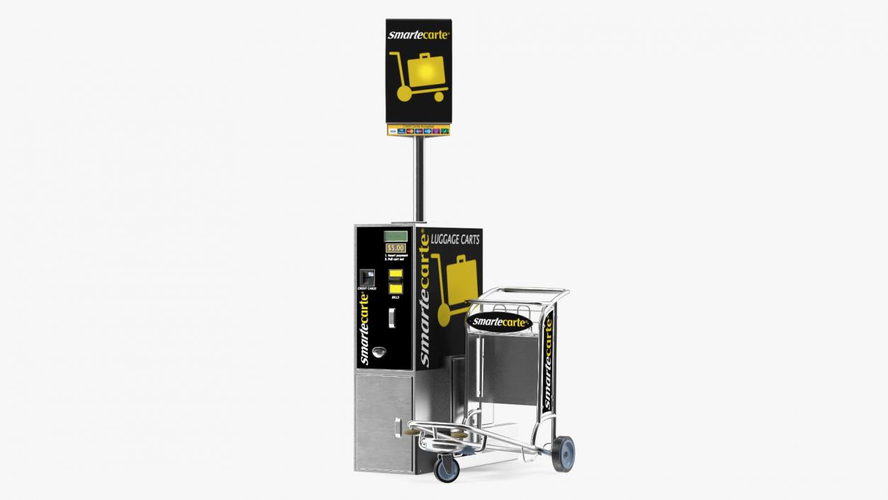 Airport Carts Collection 3D model