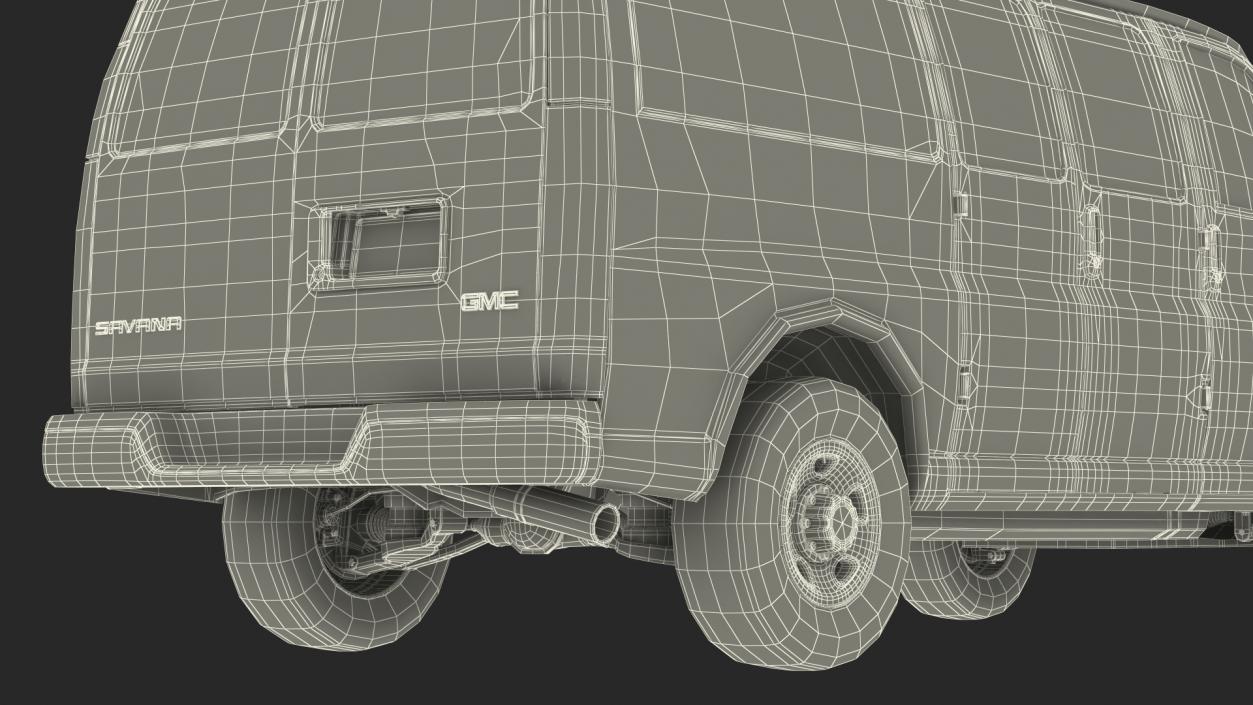 GMC Savana Van Grey 3D model