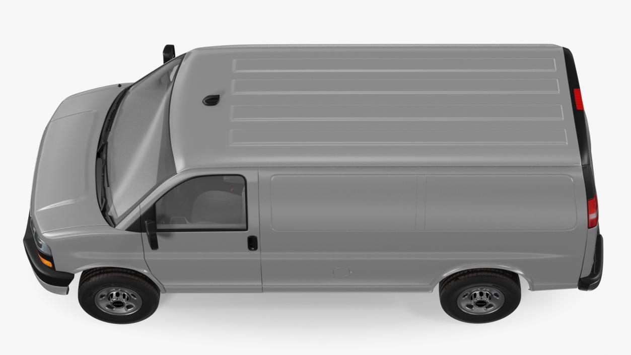 GMC Savana Van Grey 3D model