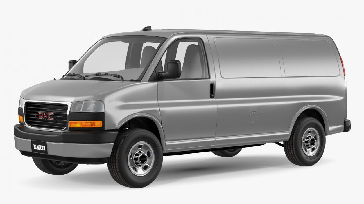 GMC Savana Van Grey 3D model