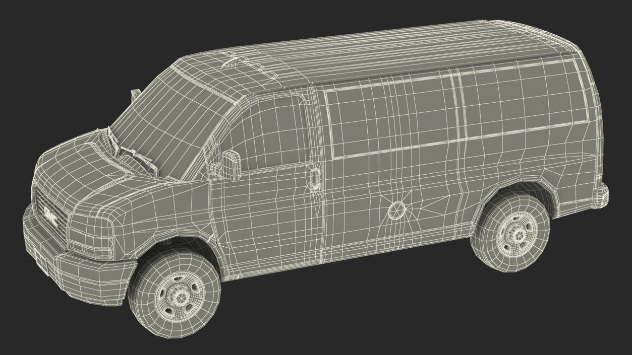 GMC Savana Van Grey 3D model