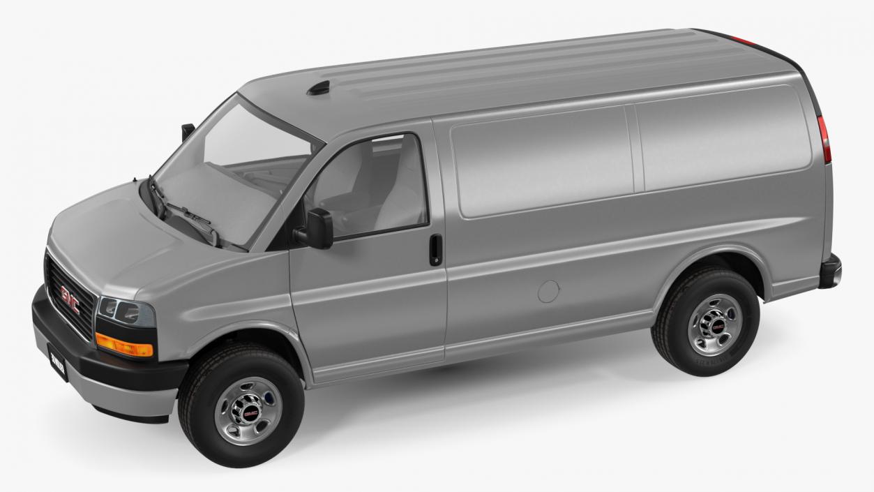 GMC Savana Van Grey 3D model