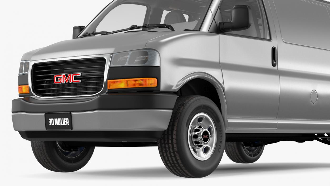 GMC Savana Van Grey 3D model